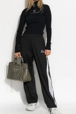 Balenciaga CZARNY Golf z logo