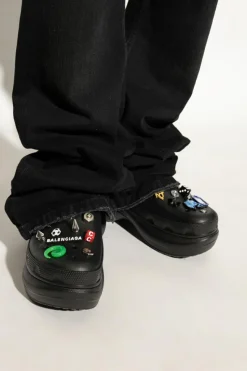 Balenciaga CZARNY Gumowe buty z aplikacjami