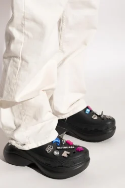 Balenciaga CZARNY Gumowe buty z aplikacjami