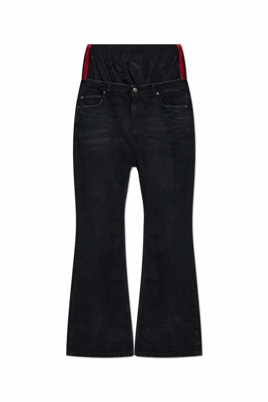 Balenciaga CZARNY Jeansy z rozszerzanymi nogawkami