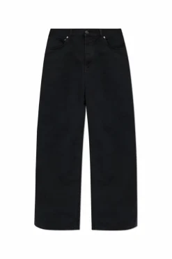 Balenciaga CZARNY Jeansy z szerokimi nogawkami