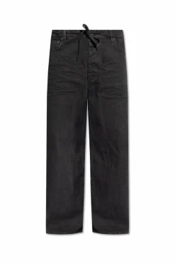Balenciaga CZARNY Jeansy z gnieceniem