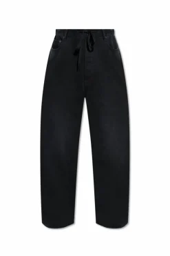 Balenciaga CZARNY Jeansy z szerokimi nogawkami