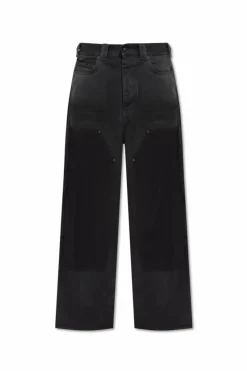 Balenciaga CZARNY Jeansy z szerokimi nogawkami
