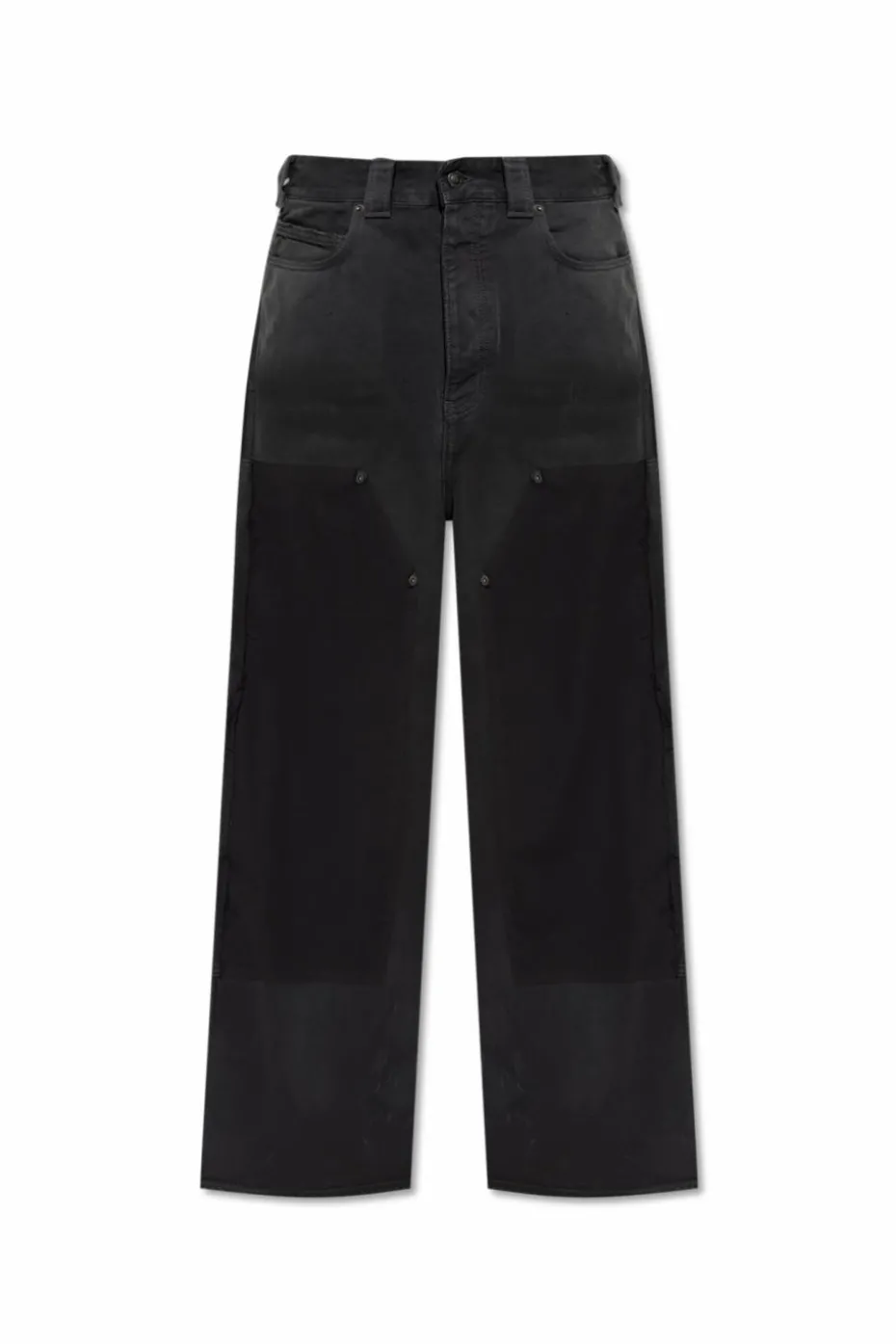 Balenciaga CZARNY Jeansy z szerokimi nogawkami