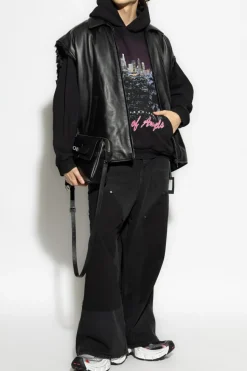 Balenciaga CZARNY Jeansy z szerokimi nogawkami