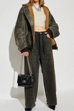 Balenciaga CZARNY Jeansy z efektem `vintage`