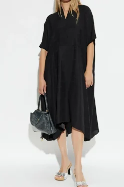 Balenciaga CZARNY Jedwabna sukienka