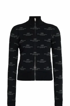Balenciaga CZARNY Kardigan z logo