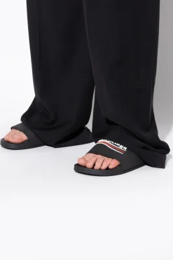 Balenciaga CZARNY Klapki z logo