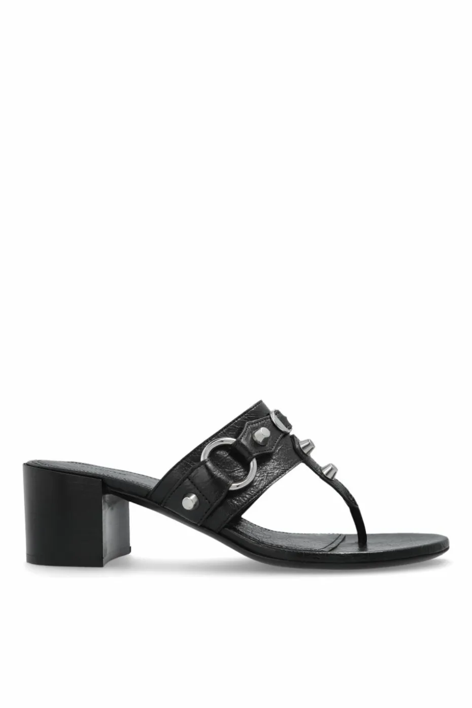 Balenciaga CZARNY Klapki na obcasie `City`