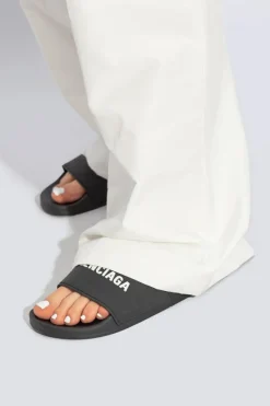 Balenciaga CZARNY Klapki z logo