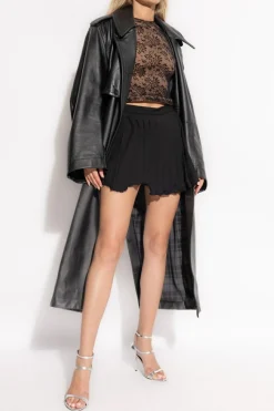 Balenciaga CZARNY Koronkowy top