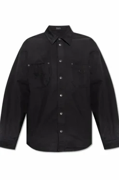Balenciaga CZARNY Koszula z efektem `vintage`