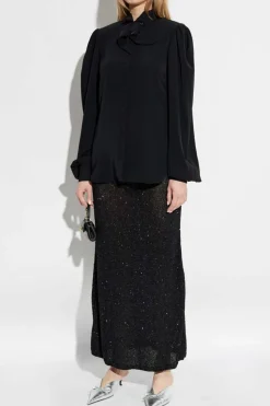 Balenciaga CZARNY Koszula z wiązaniem