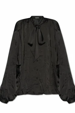 Balenciaga CZARNY Koszula z wiązaniem