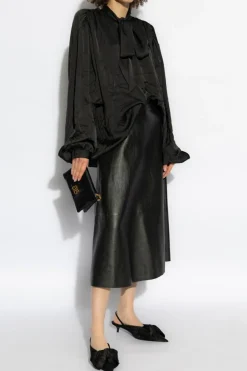 Balenciaga CZARNY Koszula z wiązaniem