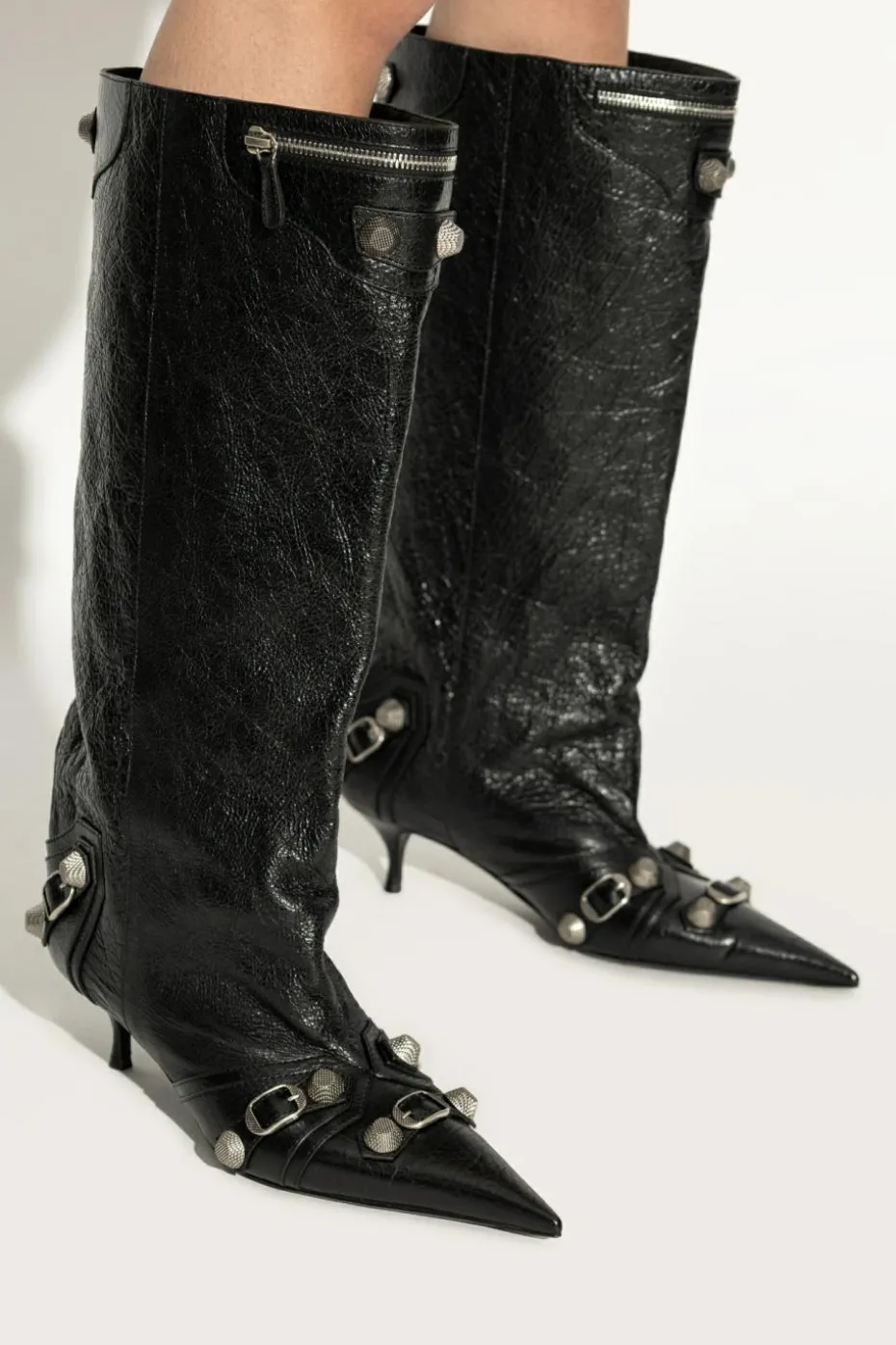 Balenciaga CZARNY Kozaki na obcasie