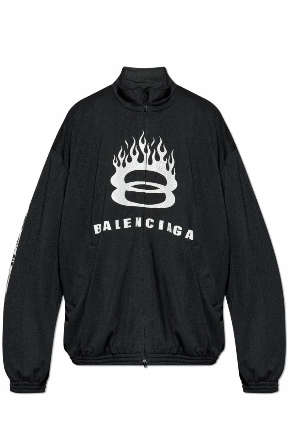 Balenciaga CZARNY Kurtka z nadrukowanym logo