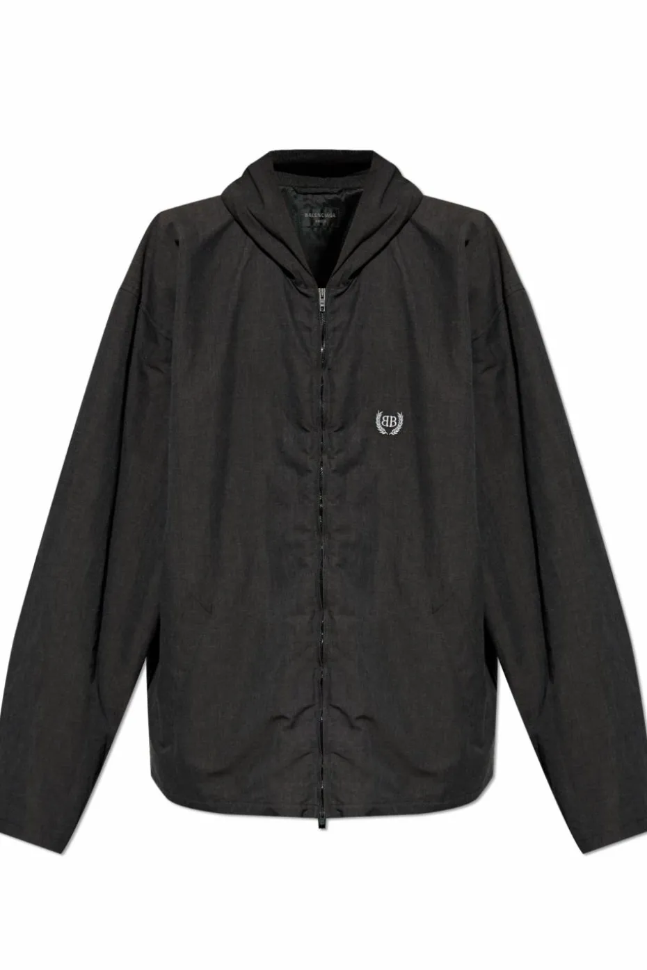 Balenciaga CZARNY Kurtka typu `oversize` z kapturem