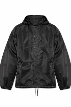 Balenciaga CZARNY Kurtka z kapturem
