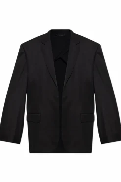 Balenciaga CZARNY Marynarka typu `oversize` z łączonych materiałów