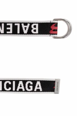 Balenciaga CZARNY Pas z logo