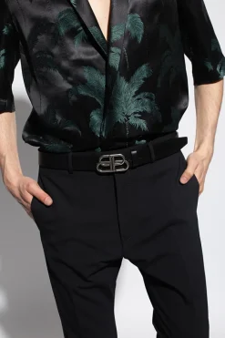 Balenciaga CZARNY Pasek z logo