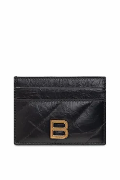 Balenciaga CZARNY Pikowane etui na karty