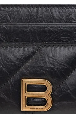Balenciaga CZARNY Pikowane etui na karty