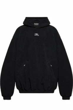 Balenciaga CZARNY Polarowa bluza z kolekcji `Skiwear`