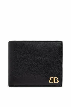 Balenciaga CZARNY Portfel z logo