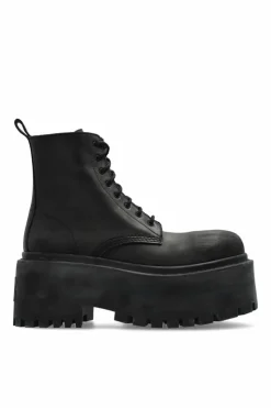 Balenciaga CZARNY Skórzane buty