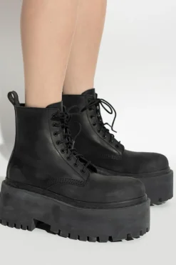 Balenciaga CZARNY Skórzane buty