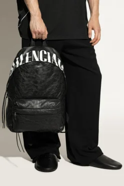 Balenciaga CZARNY Skórzany plecak `Arena`