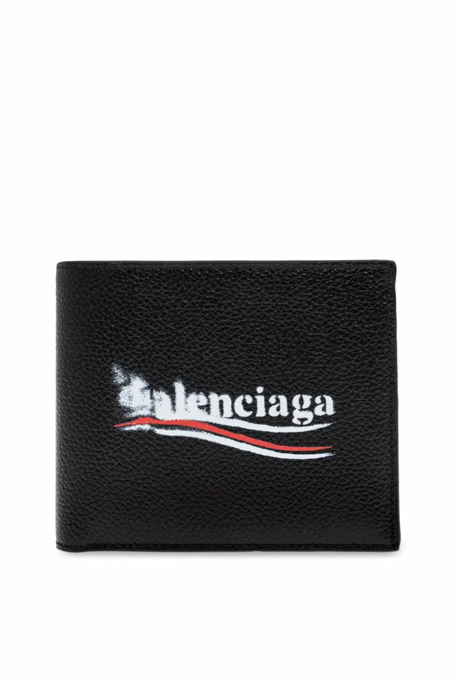 Balenciaga CZARNY Skórzany portfel