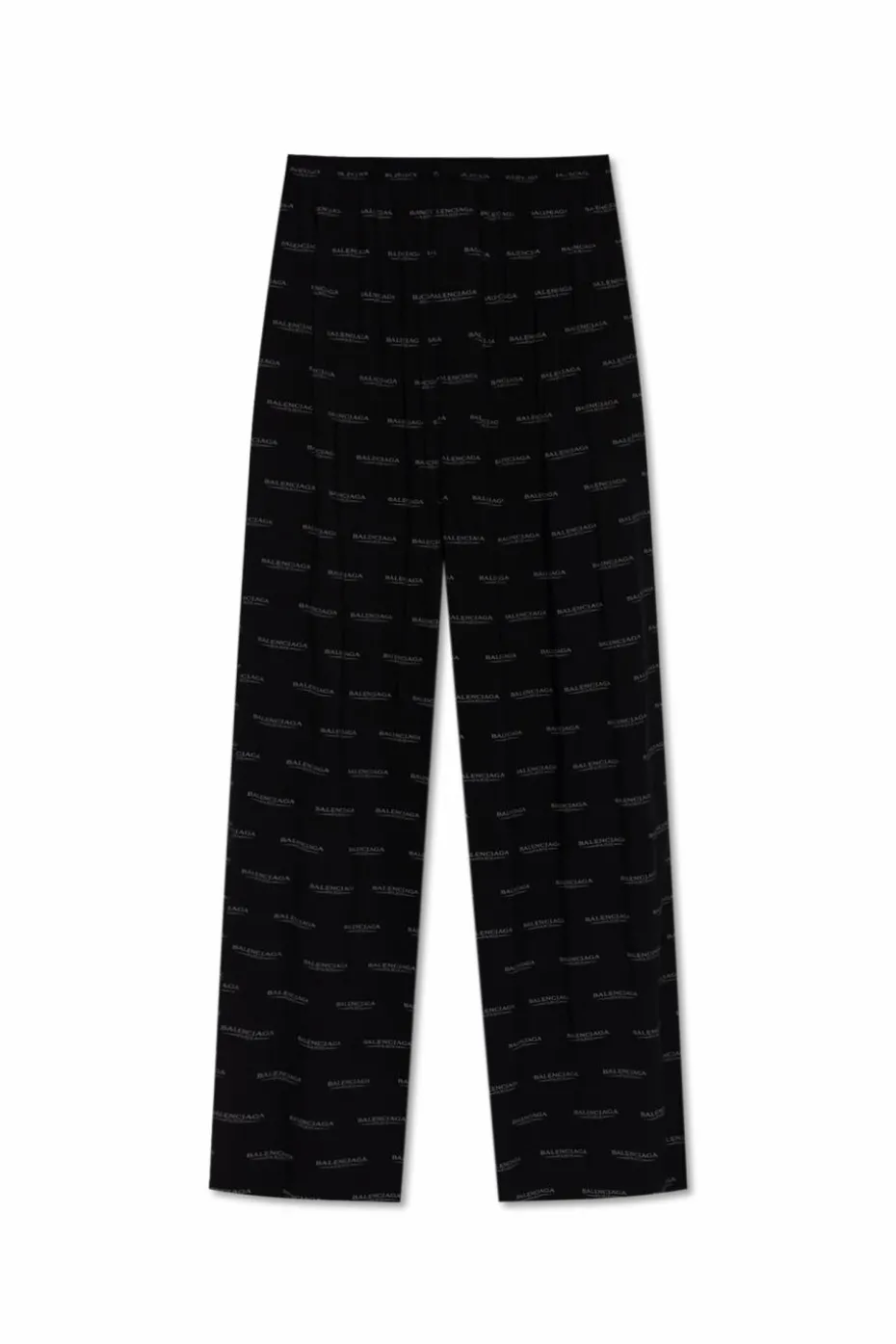 Balenciaga CZARNY Spodnie o luźnym kroju z monogramem