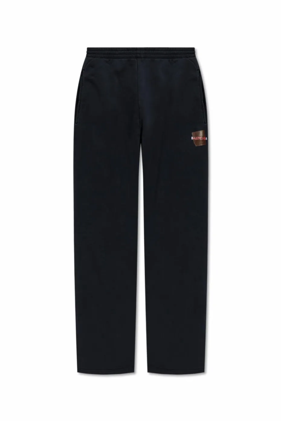 Balenciaga CZARNY Spodnie dresowe z logo