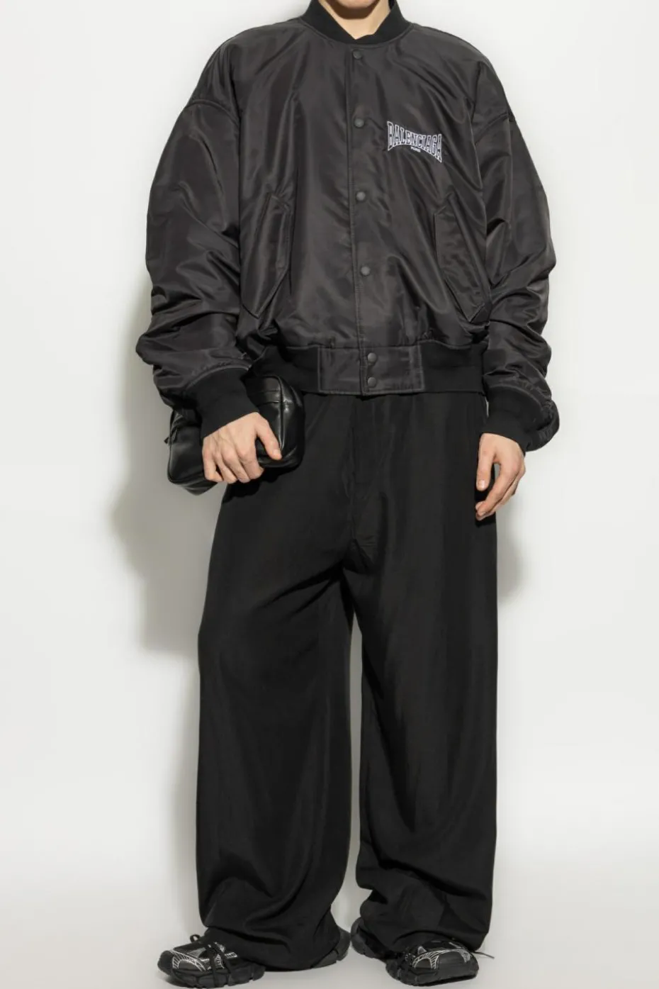Balenciaga CZARNY Spodnie o luźnym kroju