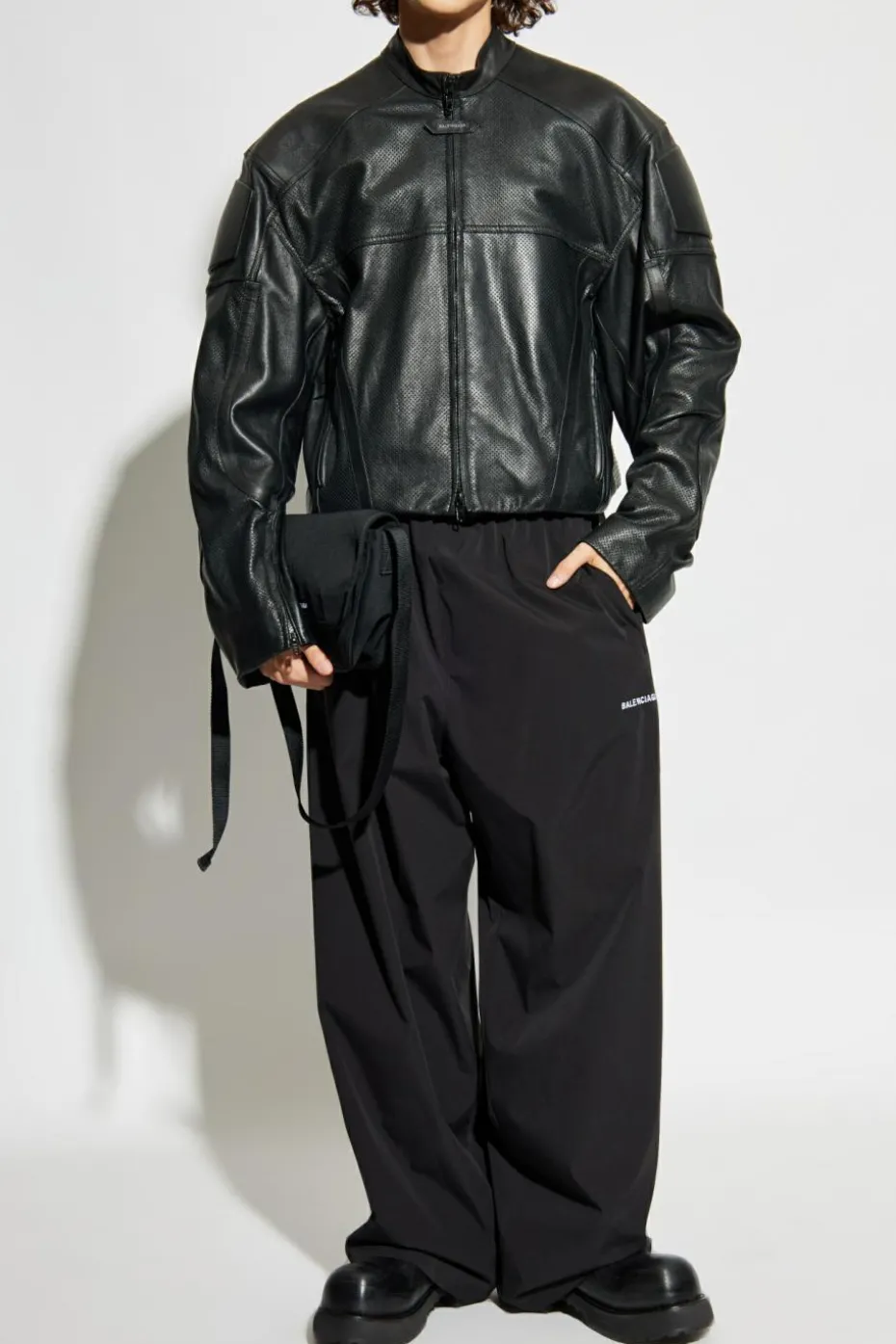 Balenciaga CZARNY Spodnie z logo