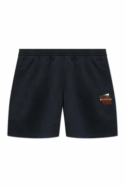 Balenciaga CZARNY Szorty z logo