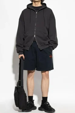 Balenciaga CZARNY Szorty z logo