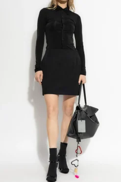Balenciaga CZARNY Taliowana koszula