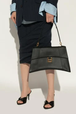 Balenciaga CZARNY Torba do ręki `Hourglass Medium`