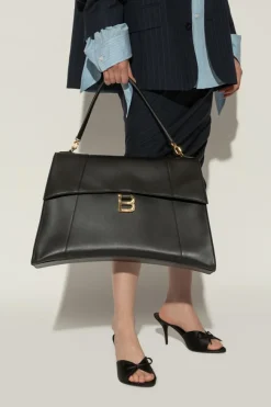 Balenciaga CZARNY Torba do ręki ‘Hourglass Soft Large’