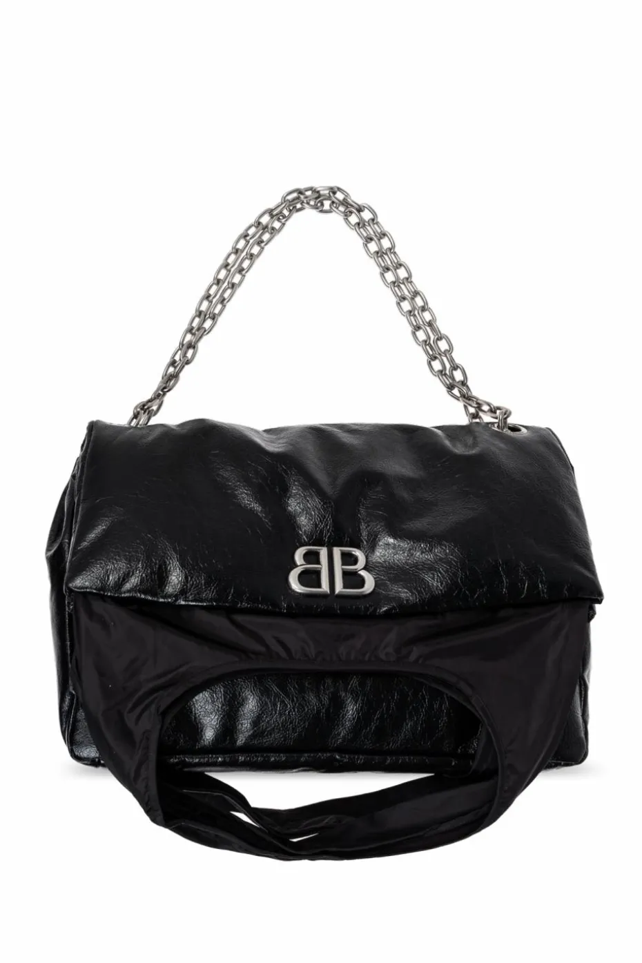 Balenciaga CZARNY Torba na ramię ‘Monaco Large Chain’
