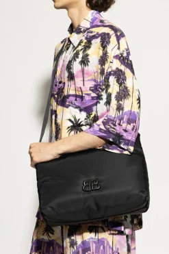 Balenciaga CZARNY Torba na ramię z aplikacją w kształcie logo