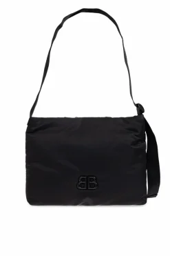 Balenciaga CZARNY Torba na ramię z aplikacją w kształcie logo