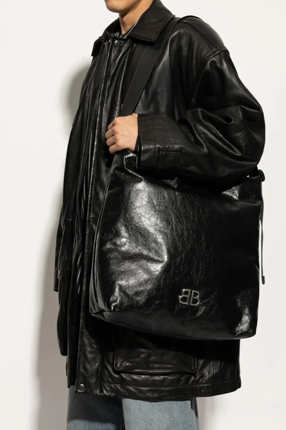 Balenciaga CZARNY Torba na ramię `Monaco Large`