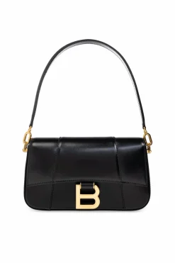 Balenciaga CZARNY Torba na ramię `Hourglass Sling Small`